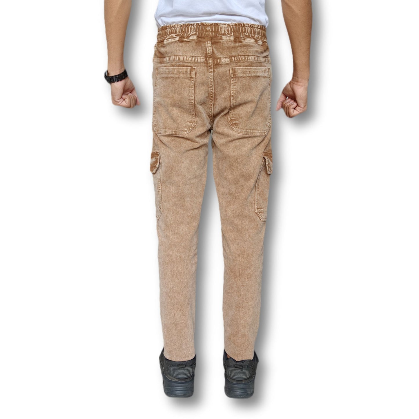 Denim Cargo Joggers