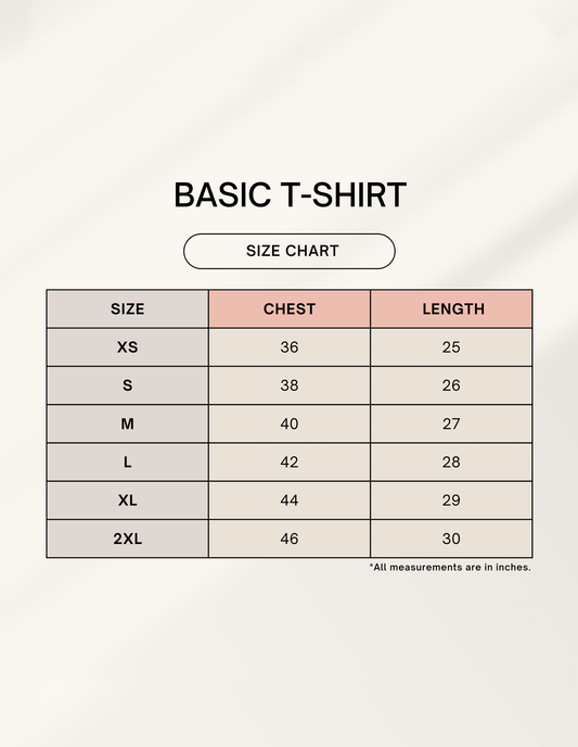 Plain T-Shirt for men and women