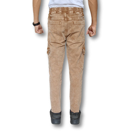 Denim Cargo Joggers